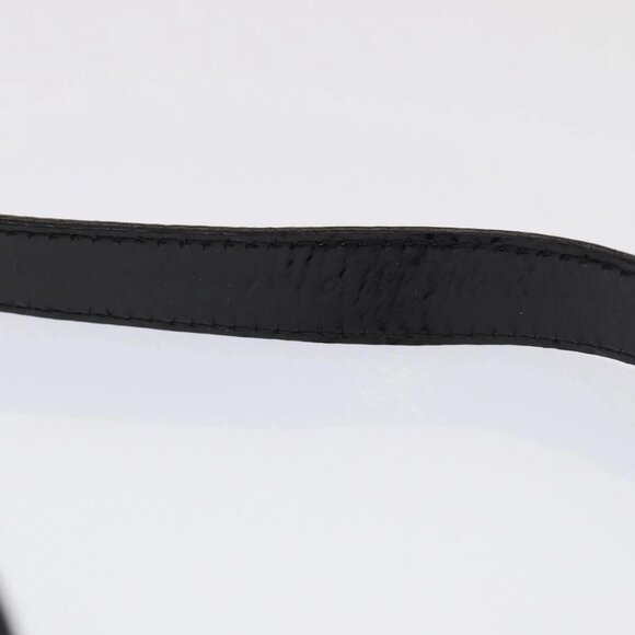 Salvatore Ferragamo Gancini Shoulder Bag Enamel Black Gold - Picture 8 of 16